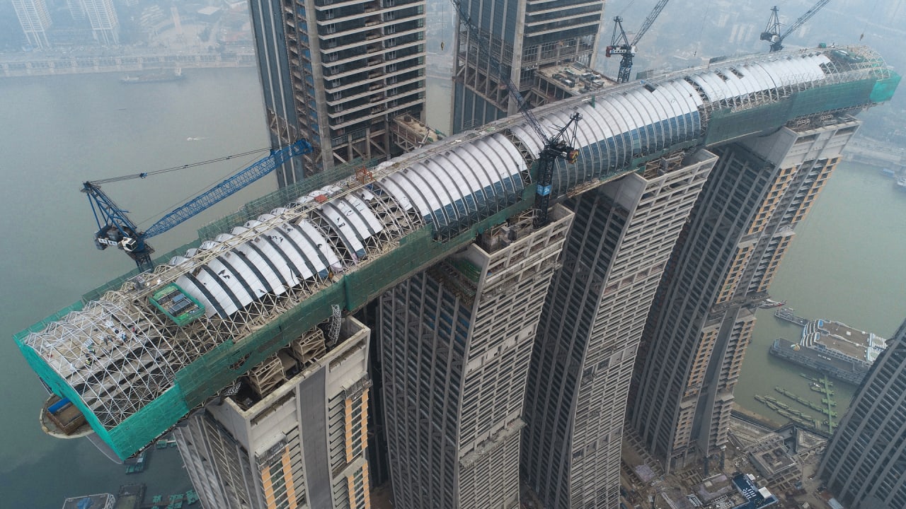 Menakjubkan! China Bangun Gedung Horizontal Tertinggi di Dunia