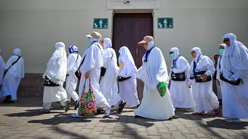 Jamaah haji wanita berada di Tanah Suci