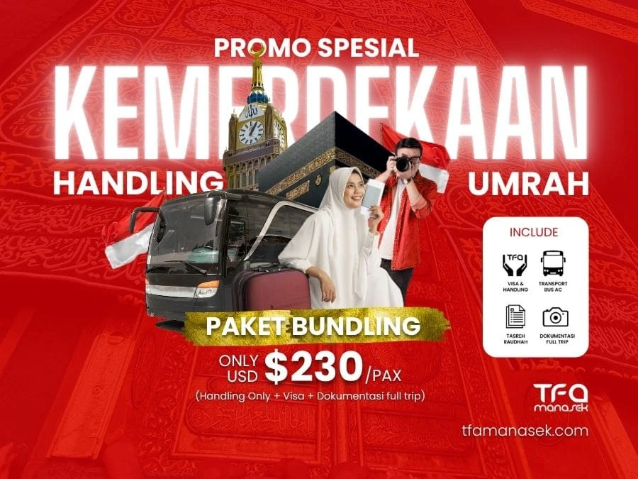 Paket Umroh Hemat Agustus 2025 tfa manasek handling umroh terbaik